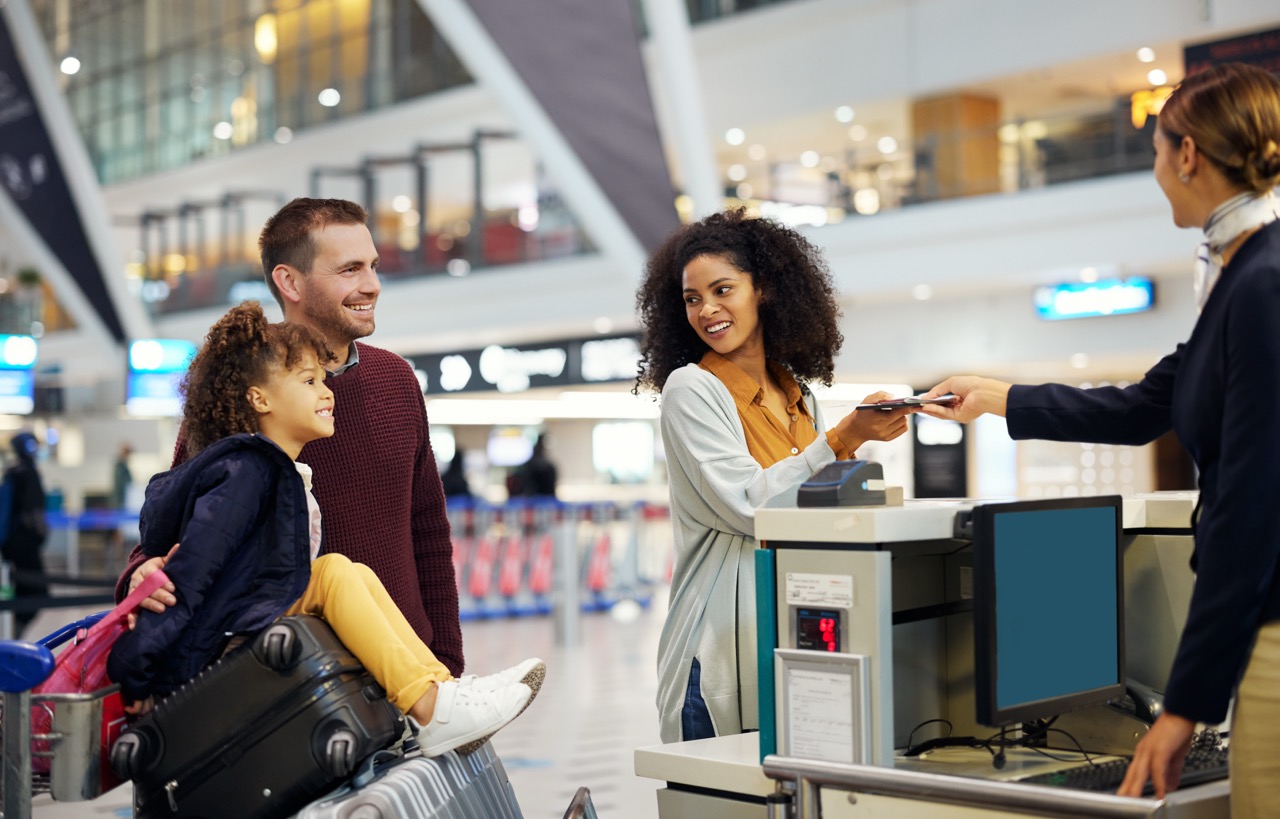 Check-in and baggage tagging